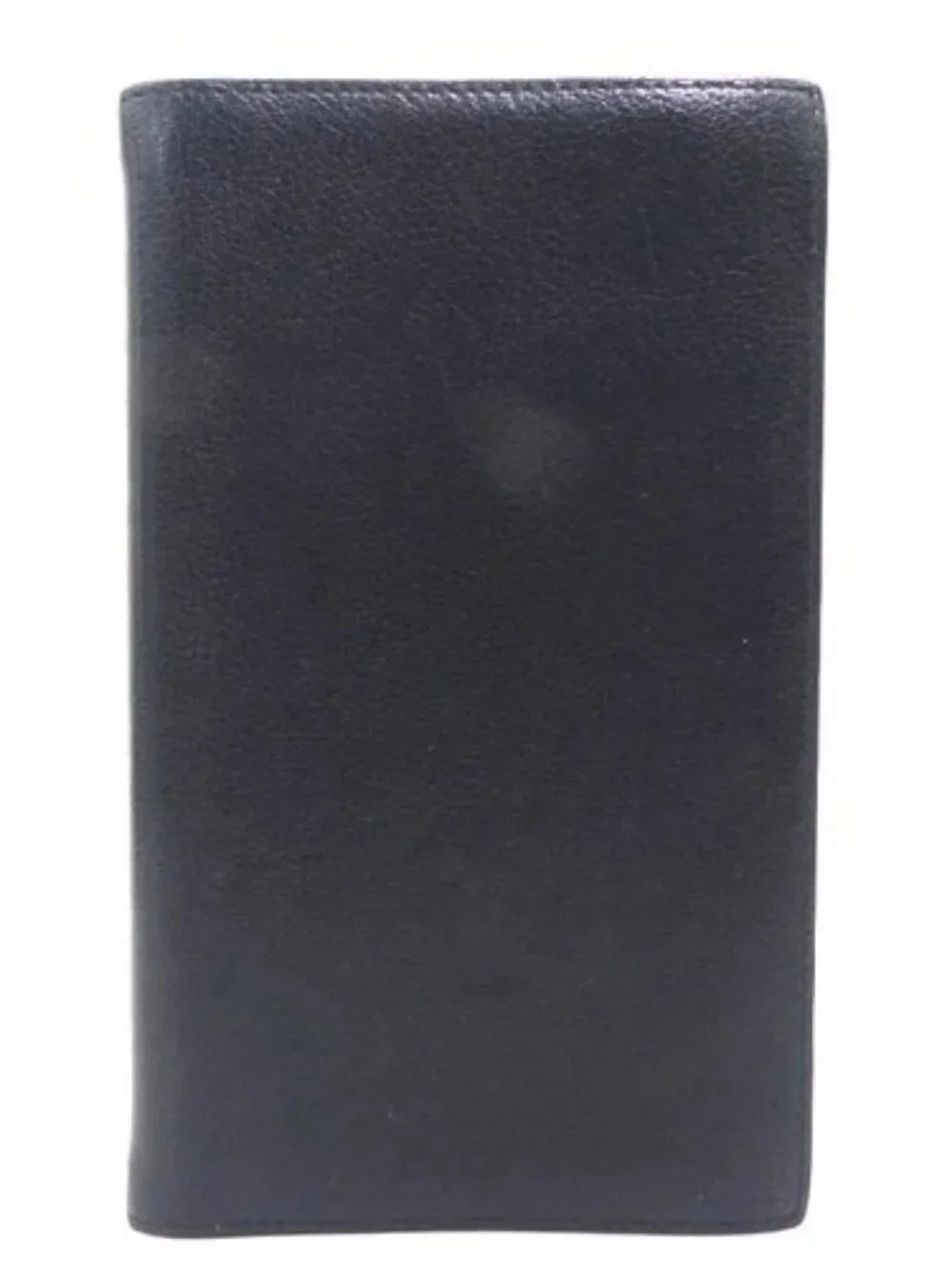 Auth HERMES Agenda/Note Cover Black Leather - e61443a